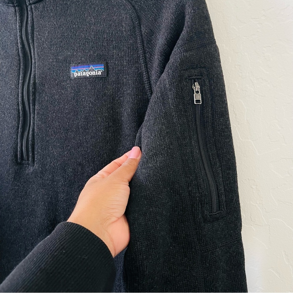 Patagonia Women's Black Better Sweater Zip-Up - Picture 4 of 8